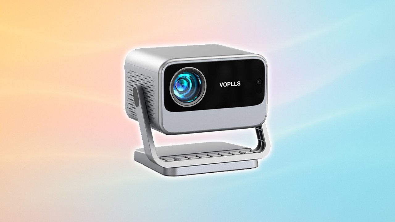 [09/06/2025] Smart Beamer【Netflix Official & Dolby Audio】 VOPLLS Autofokus/Trapezkorrektur 28000 Lumen Beamer 4K Unterstützt, WiFi6 Bluetooth Full HD 1080P Video Beamer Heimkino/Outdoor Projektor für Handy/Laptop Amazon Angebot