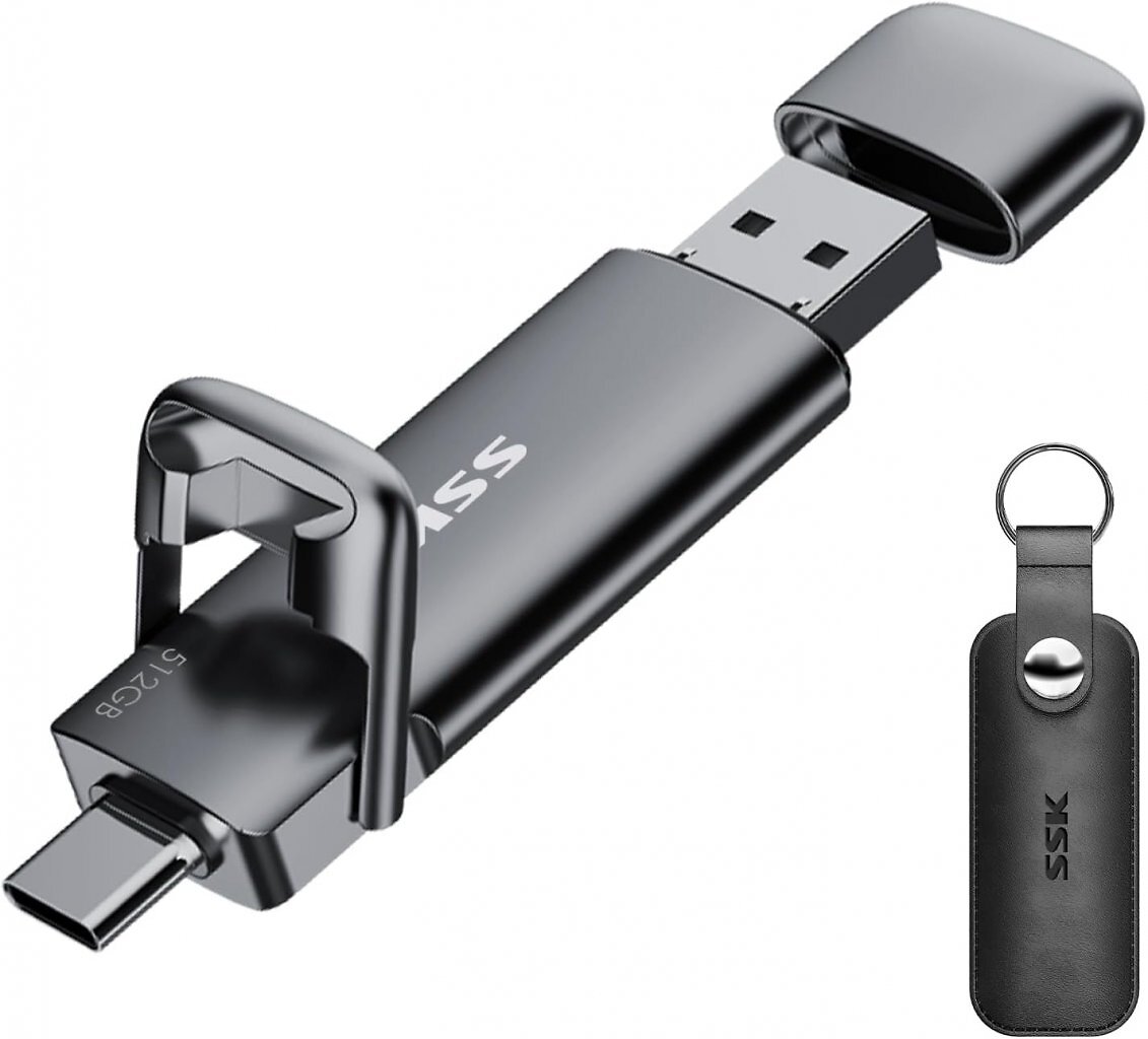 Schnell wie eine SSD ist laut Angaben der USB-Stick von SSK. Er ist bis 2 TB erhältlich und bei Amazon befristet im Angebot.