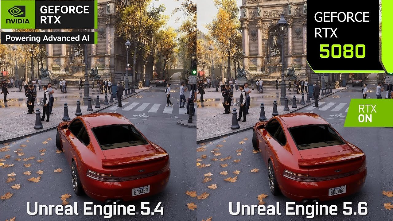 [20/06/2025] Ein erstes Vergleichsvideo zur Unreal Engine 5.6 verspricht ordentliche Verbesserungen gegenüber UE 5.4.