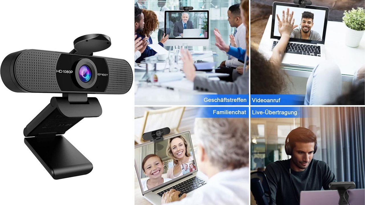 Dank 32% Rabatt: Beliebte bewertete Full-HD-Webcam rutscht unter 35 Euro
