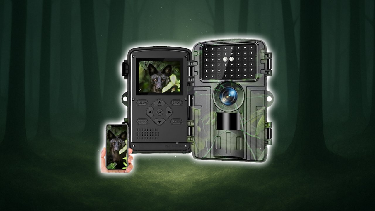 [18/06/2025] Wildkamera, 4K Video Wildtierkamera, 60MP Full HD WLAN mit Handyübertragung APP, Bewegungssensor, Nachtsicht, 0,1s Auslösezeit, Infrarot Wildkamera mit 32G Speicherkarte & Kartenleser IP66 Wasserdicht Amazon Angebot
