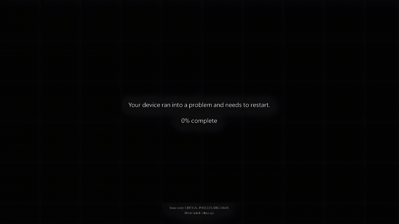 Windows 11 Blackscreen