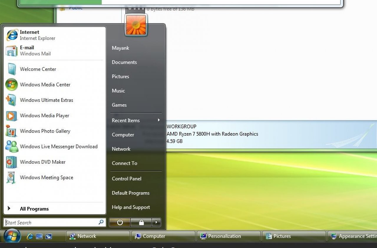 [12/06/2025] Windows Vista (Aero-Design)