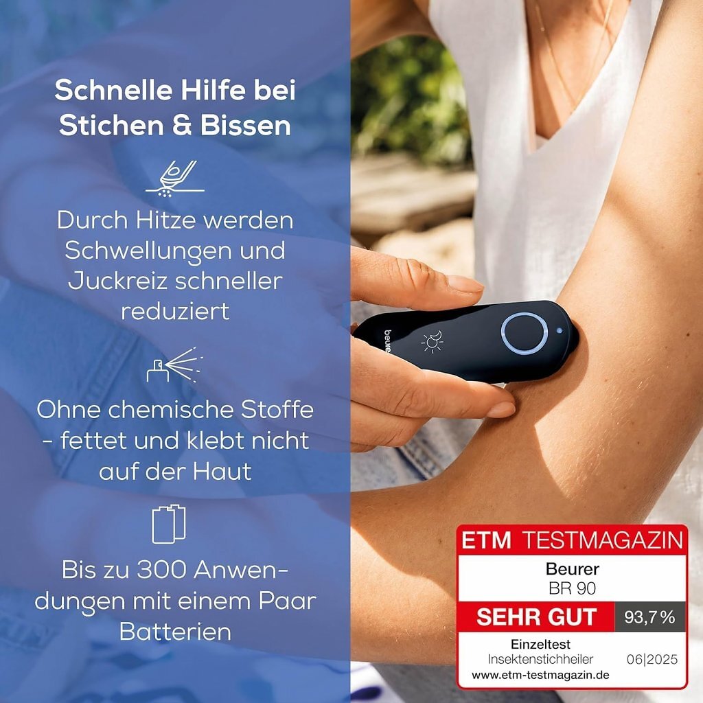 Der Beurer Stichheiler ist in der Anwendung kinderleicht.