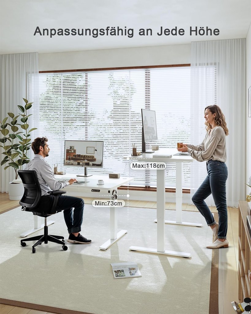Dank der Memory-Funktion lassen sich bevorzugte Höhen speichern.
