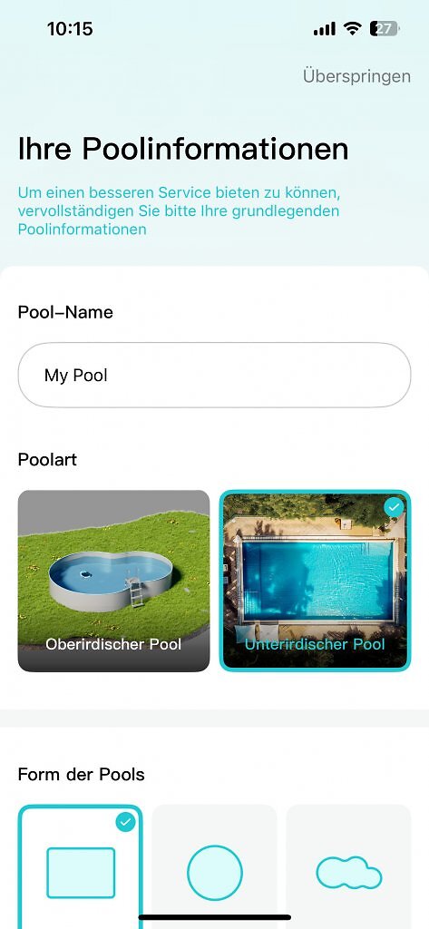 Screenshot der Aiper-App