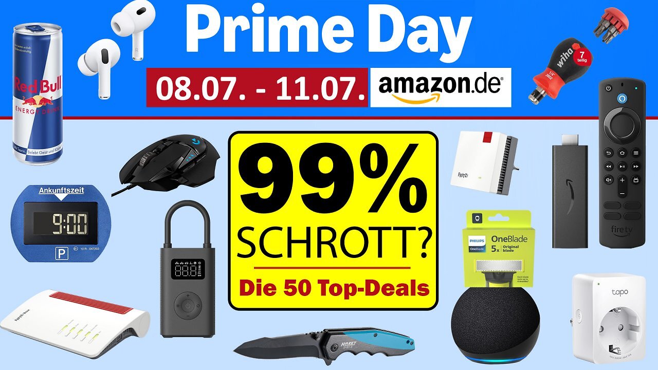 [09/07/2025] 50 Top-Deals zum Prime Day