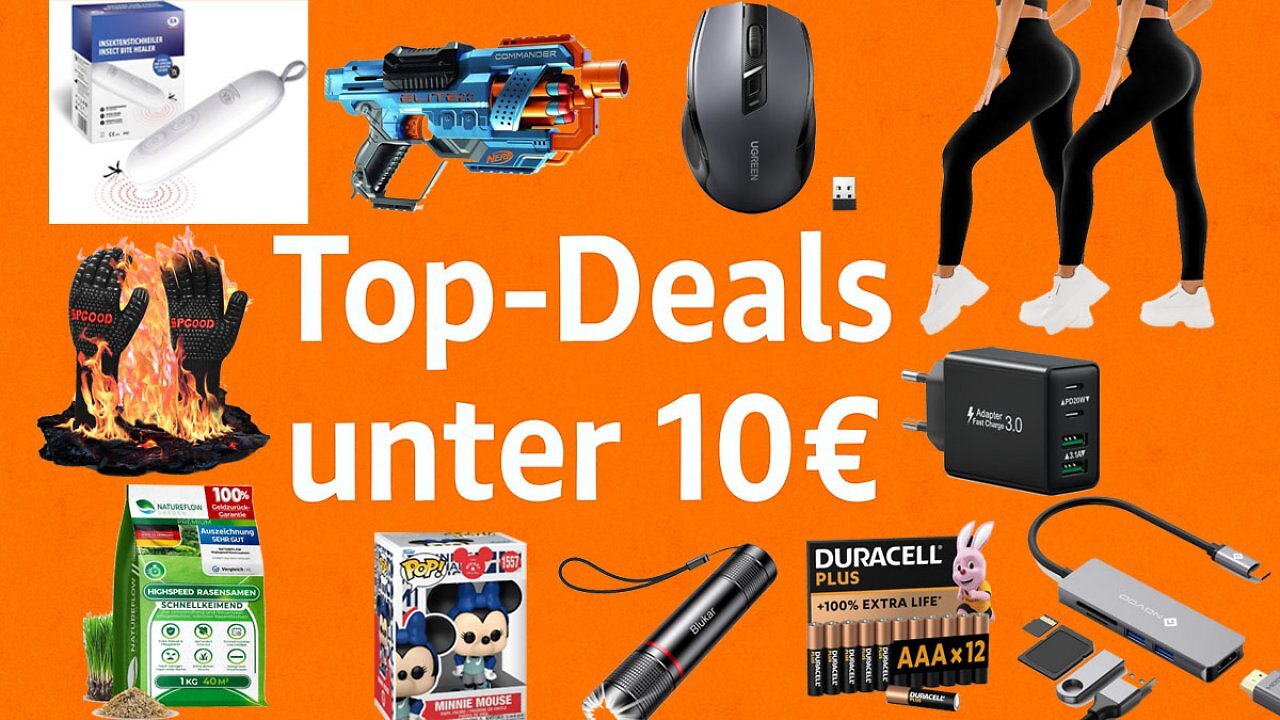Rabatte bis 76%: Die 40 besten Amazon-Angebote unter 10 Euro - befristete Deals
