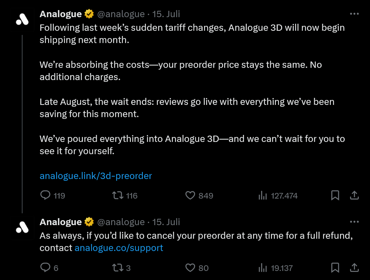 [17/07/2025] Analogue