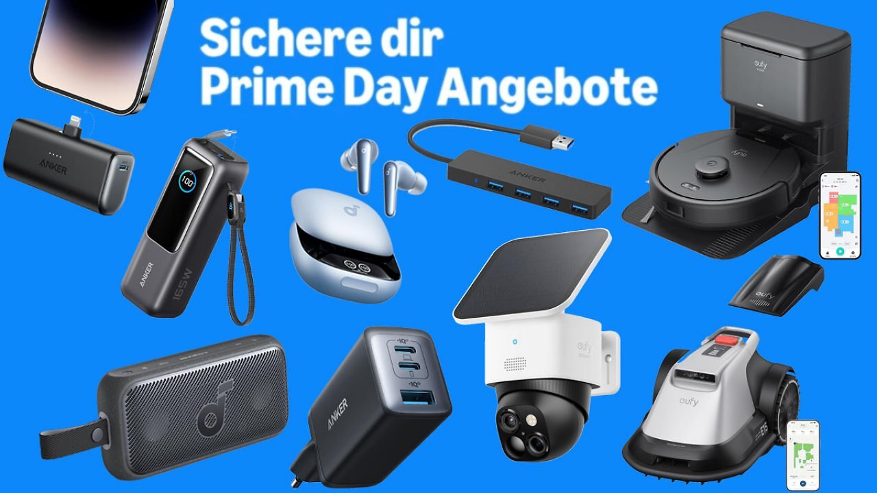 Bei Anker schon jetzt Amazon Prime Day: Rabatte bis 61% - auch für Tochtermarken Soundcore & Eufy