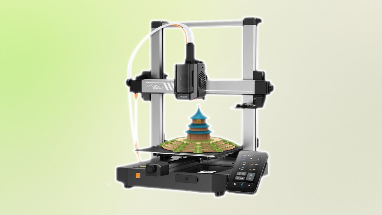 [31/07/2025] Anycubic Kobra 3 3D Drucker, Bis zu 600mm/s, Hohe Präzision Auto-Leveling und Auto Z-Offset, Intelligenter Mehrfarbendruck über ACE Pro, Druckgröße 250 * 250 * 260mm Amazon Angebot