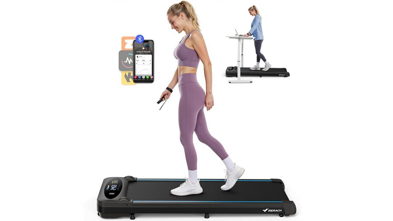 Beliebtes Laufband für Zuhause und Büro: Merach Walking Pad dank Doppel-Rabatt extrem günstig