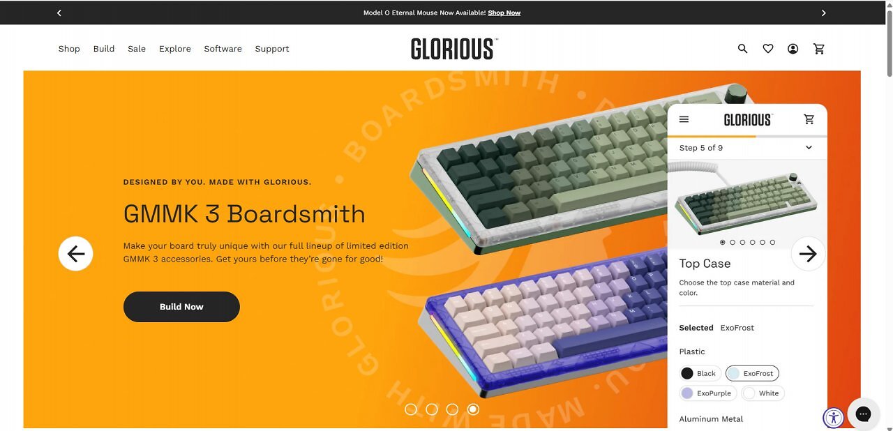 [14/07/2025] Custom-Gaming-Tastatur total: Mithilfe der Glorious-Boardsmith-App können Sie sich in zehn Schritten Ihre ganz individuelle GMMK 3 zusammenstellen.