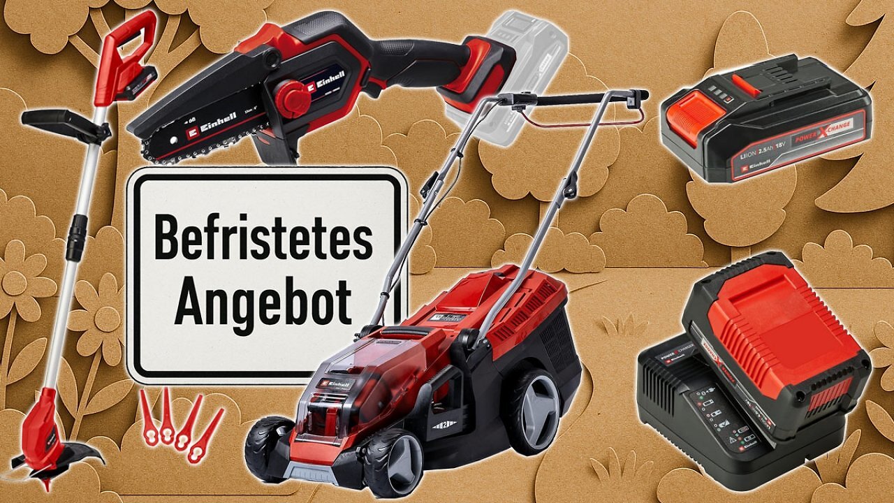 [27/07/2025] Klar unter Vergleichspreis boxt Amazon Einhell raus: Rasenmäher, Trimmer, Astsäge - 18V-Akku fliegen hinterher (1)