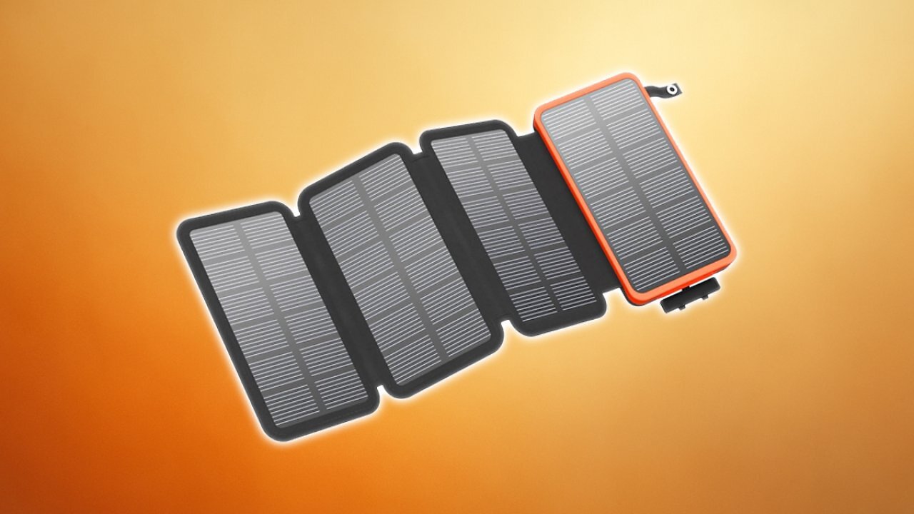 [17/07/2025] FEELLE Solar Powerbank 25000mAh, Solar Ladegerät mit Dual 3,0A USB-Ausgang & 4 Faltbaren Solarpanel Externes Akkupack Power Bank für Smartphone, Tablet, Campen und mehr (Orange) Amazon Angebot