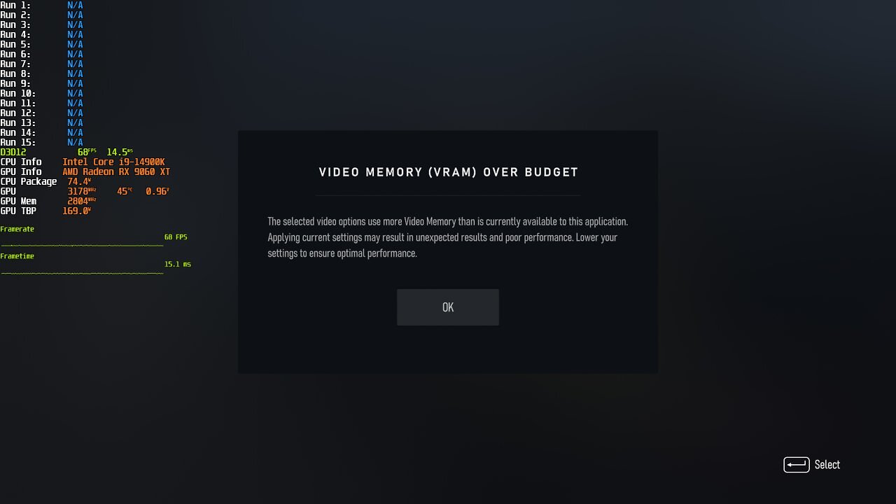 [24/07/2025] Forza Low Video Memory Warning