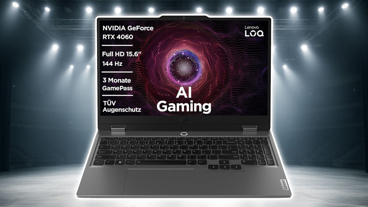 [24/07/2025] Nicht im Preisvergleich zu finden! Lenovo Gaming-Laptop mit RTX 4060 geht für 799 Euro weg