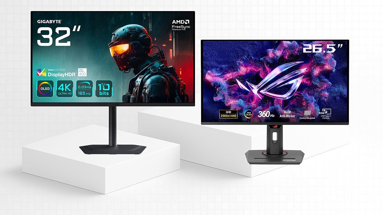 [18/07/2025] Gigabyte MO32U und Asus XG27ACDNG OLED-Monitore zu Bestpreisen