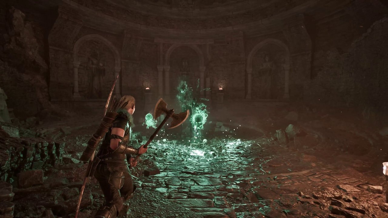 [31/07/2025] Skelettmagier gegen Zweihänder-Söldner: Das Kampfsystem des Gothic Remakes wird voraussichtlich mehr Bewegung ins Spiel bringen (stärker als simple Seitwärtsschritte).