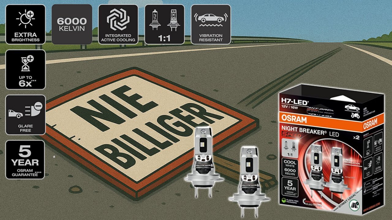 [02/07/2025] Preisschild überfahren: Nie billiger gab es bei Amazon die Osram Night Breaker H7-LEDs (1)