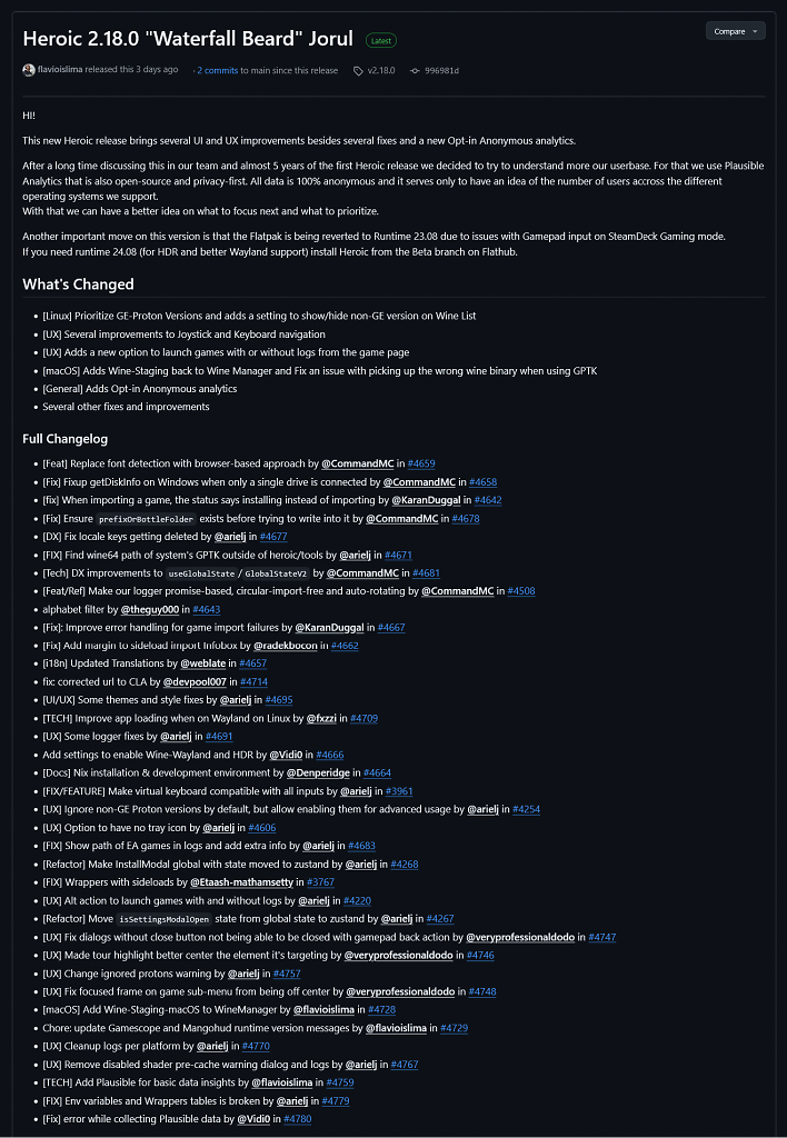 [26/07/2025] Heroic Games Launcher