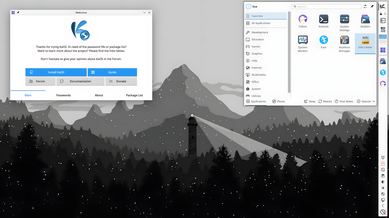 [27/07/2025] KaOS 2025.07 mit dem aktuellsten Linux 6.15.7 dem neuesten KDE Plasma 6.4.3