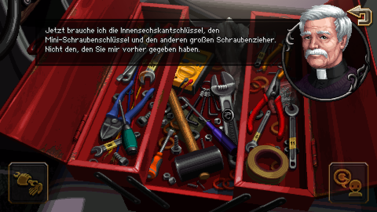 Ein Werkzeugkasten in Pixel-Art-Optik