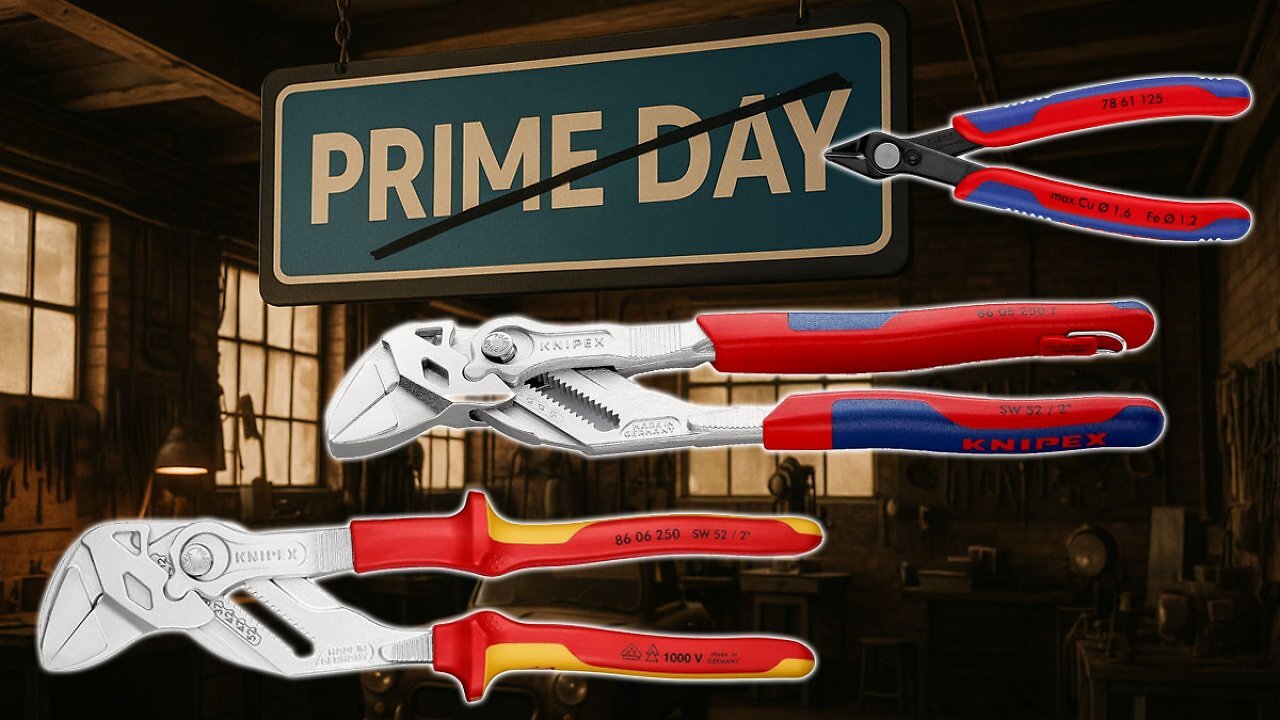 [07/07/2025] Zum Prime Day: Amazon verpulvert Knipex Zangenschlüssel zum besten Vergleichspreis