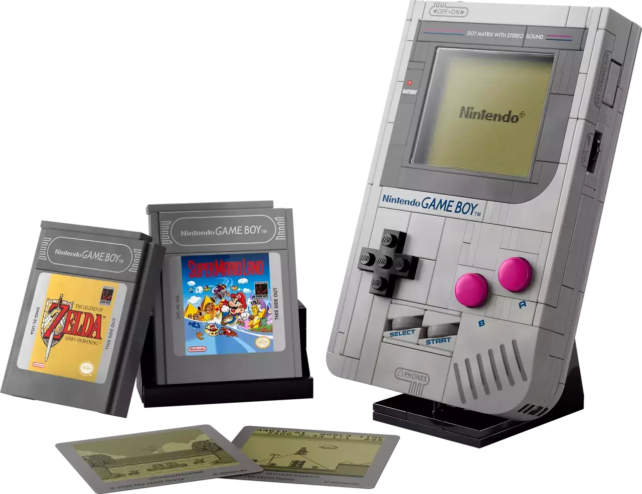 Der Lego Game Boy erscheint am 1. Oktober und konnte einige Wochen lang bei Amazon kaum mehr vorbestellt werden. Er bietet Drucke und kommt mit Zelda und Super Mario als "Spiele".