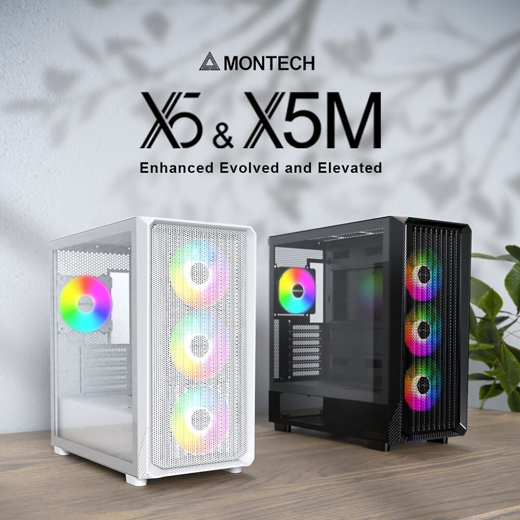[02/07/2025] Montech X5 & X5M: Neue PC-Gehäuse für viel Airflow und Platz (1)
