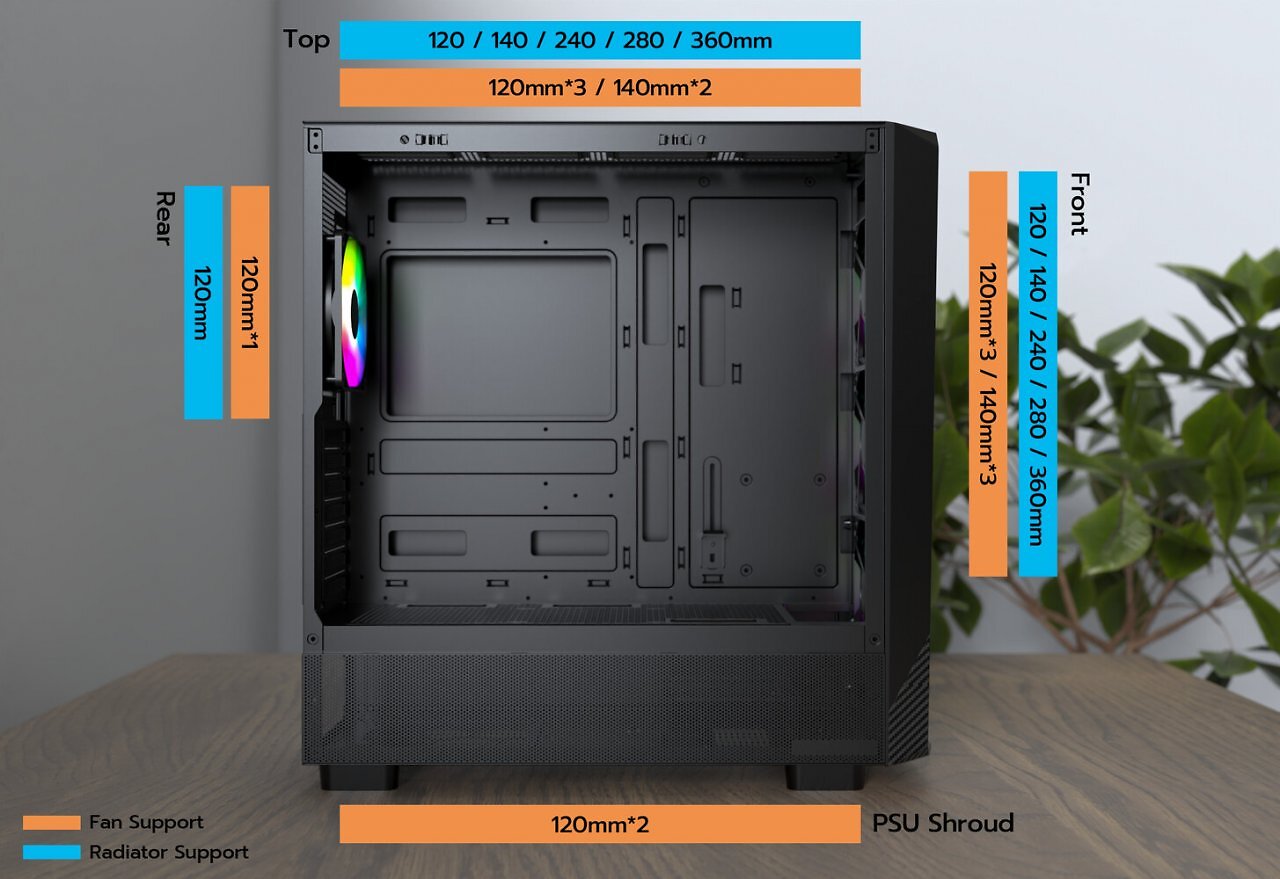 [02/07/2025] Montech X5 & X5M: Neue PC-Gehäuse für viel Airflow und Platz (5)