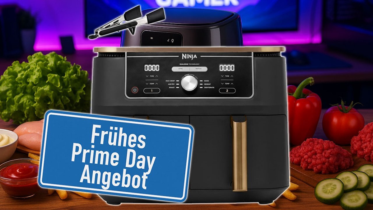 [04/07/2025] Früher Prime Day: Amazon frittiert Preis seiner Ninja Foodi Max Dual Zone klar unter Schnitt (1)