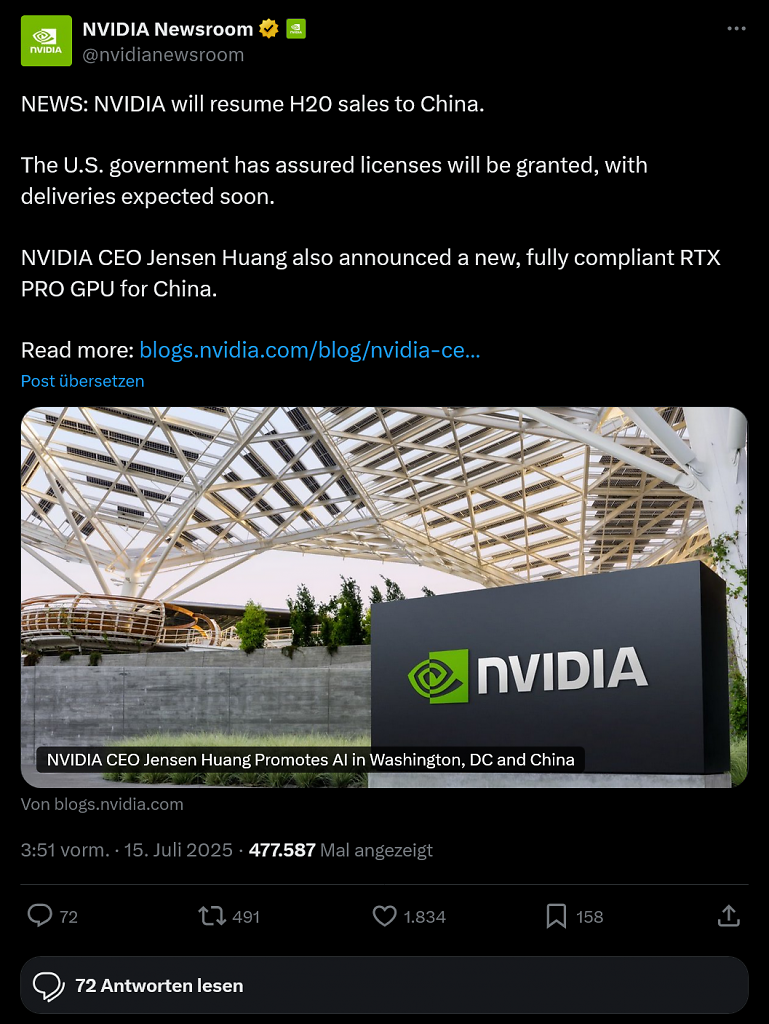 [16/07/2025] Nvidia