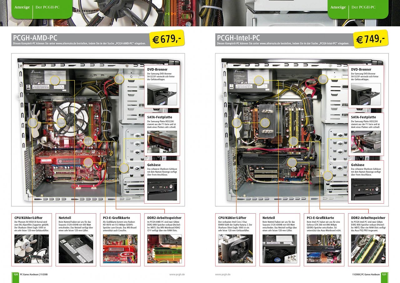 [31/07/2025] In der PCGH-Ausgabe 11/2008 haben wir das erste Mal PCGH-PCs vorgestellt.