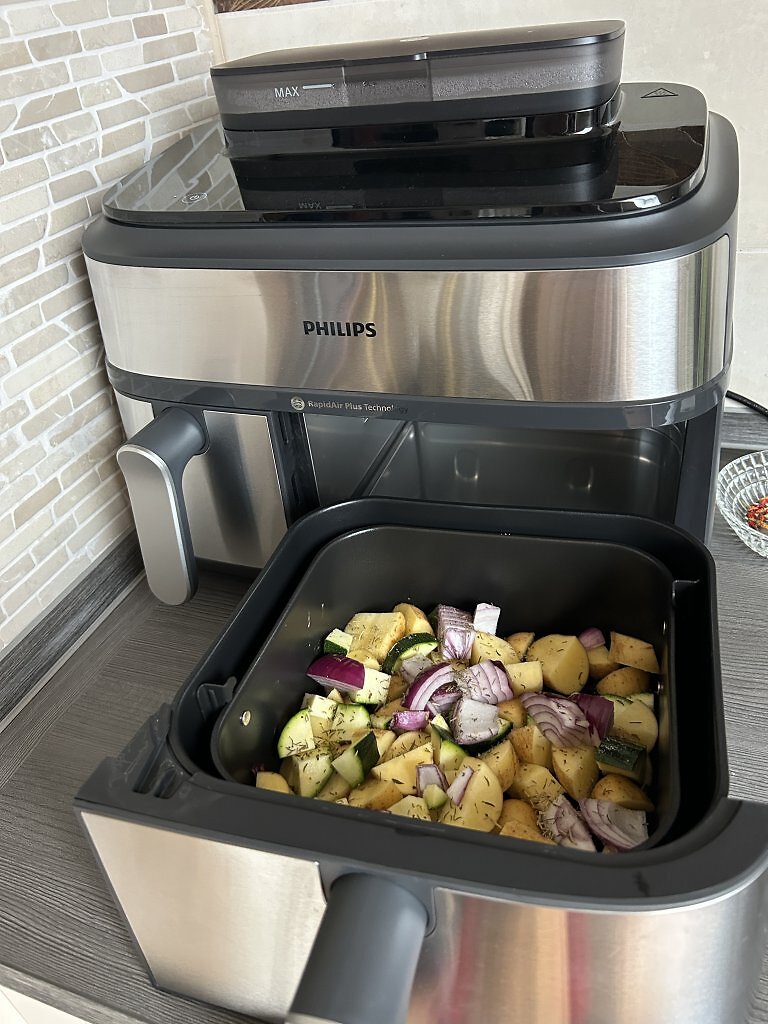[28/07/2025] Philips Steam Airfryer NA550 Dual Basket im Test: Fritteuse und Dampfgarer in einem (1)