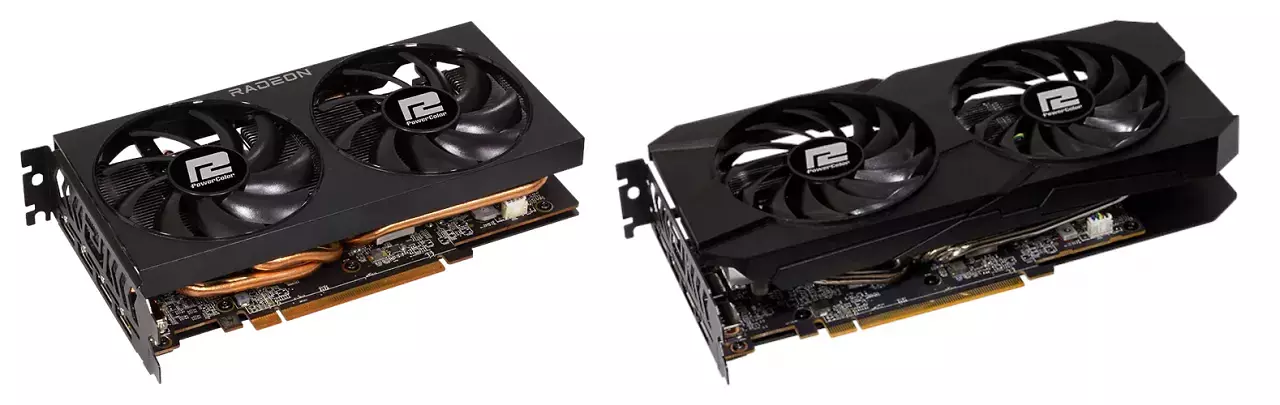 [05/07/2025] Powercolor Radeon RX 7600 Fighter: Alte (links) und neue (rechts) Version im Vergleich.