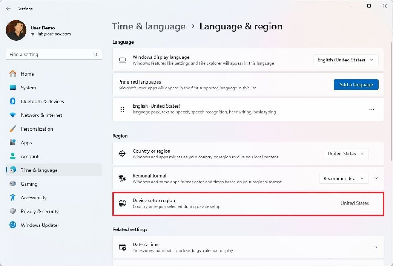 [08/07/2025] Sprache und Region