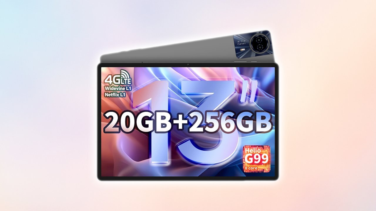 [29/07/2025] TECLAST T65 MAX Tablet 13 Zoll Android Tablet, Helio G99 Gaming Tablets, 20GB RAM+256GB ROM Tablets-PC(2TB TF), 10000mAh, Großes Display, Widevine L1, 4G LTE SIM + 5G WiFi, GPS/GMS/13MP+8MP/BT5.0 Amazon Angebot