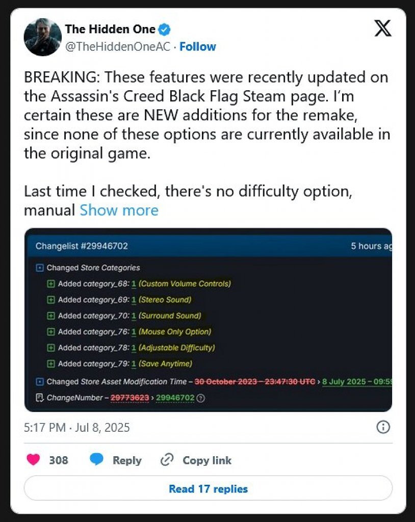 [09/07/2025] Assassin's Creed Black Flag: Auf Steam passieren merkwürdige Dinge (1)