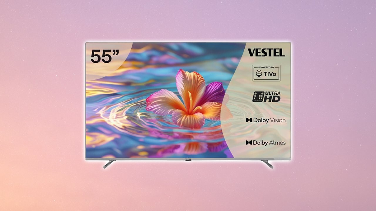 [19/07/2025] Vestel Fernseher 55 Zoll Smart TV Powered by TiVo, 4K UHD Fernseher mit Dolby Vision HDR, Dolby Atmos und integriertem Triple-Tuner, LED TV 55UT9840 schwarz Amazon Angebot