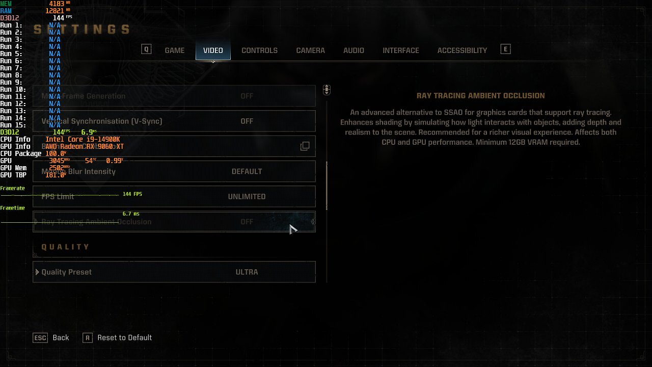 [24/07/2025] Warhammer 40000 Space Marine 2 No RTAO due to VRAM Suckage