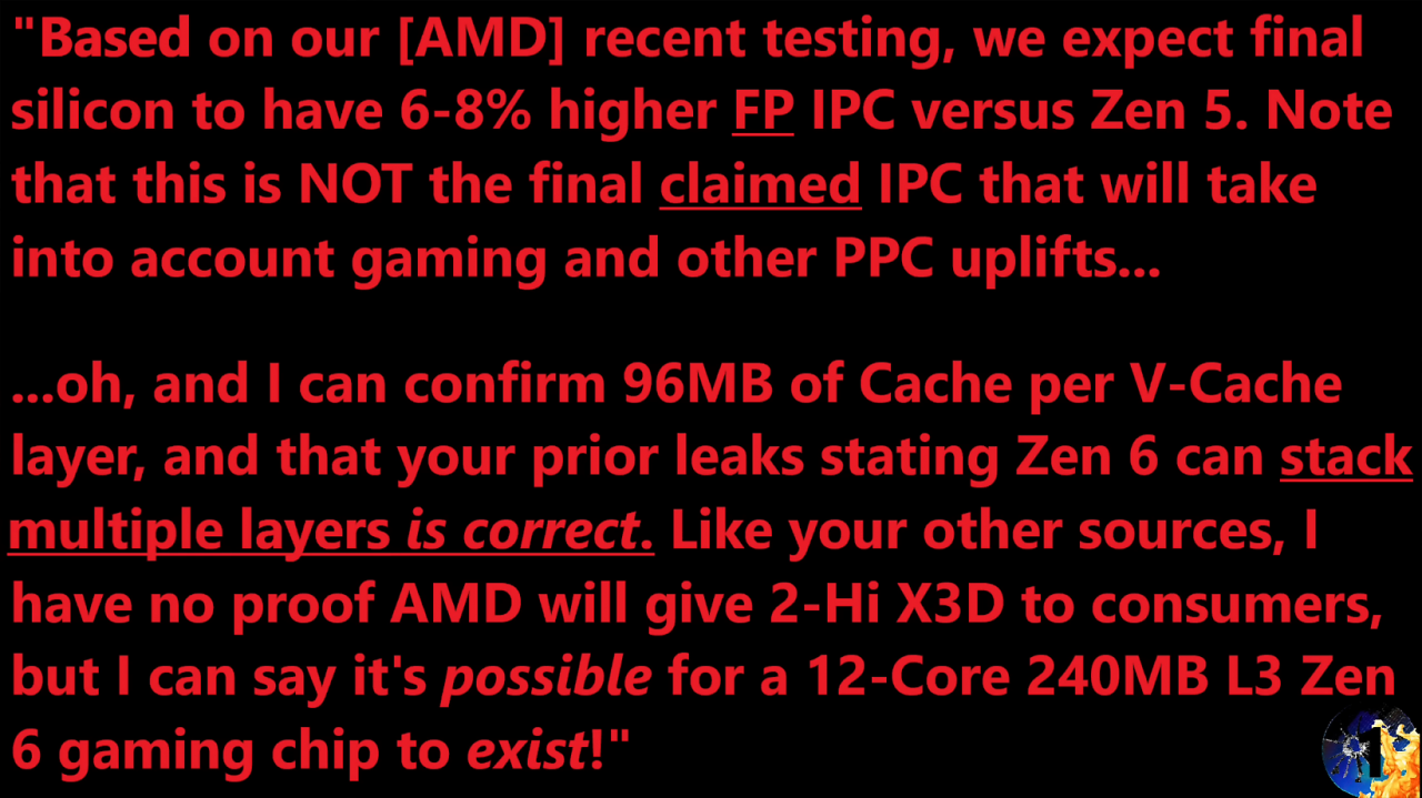 [05/07/2025] Zen 6 mit 3D V-Cache