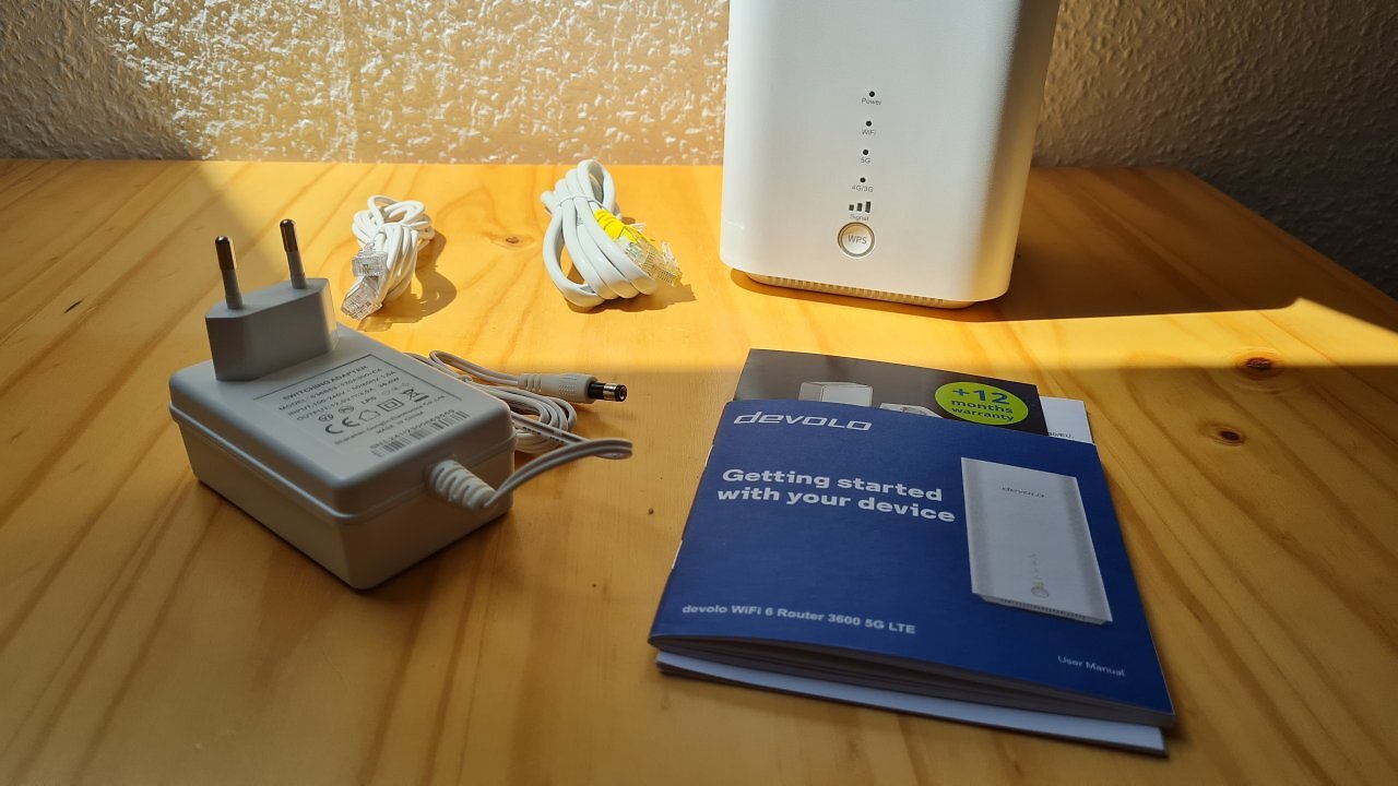 [07/07/2025] Lieferumfang des Devolo WiFi 6 Router 3600 5G LTE
