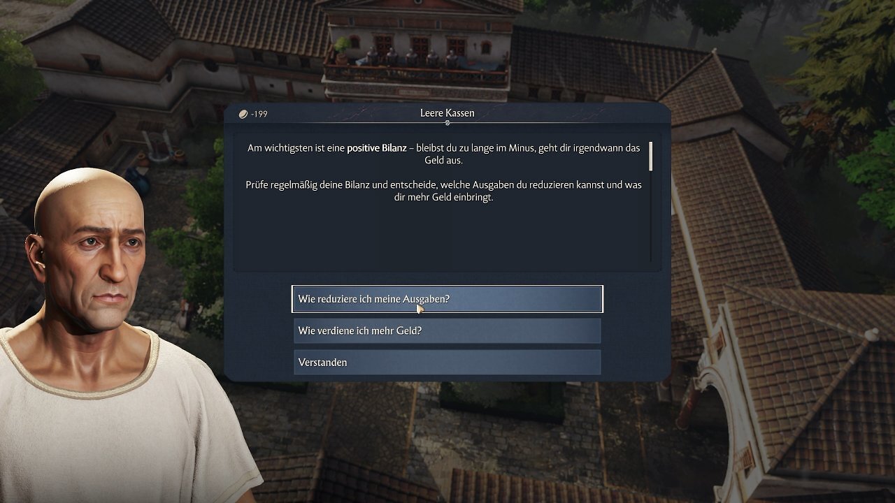 [21/08/2025] Screenshot unserer Anspiel-Session auf der Gamescom 2025. Anno 117: Pax Romana bringt neue Technik, bessere Optik in Form eines feineren Beleuchtungssystems und ein Göttersystem für frische Strategie.