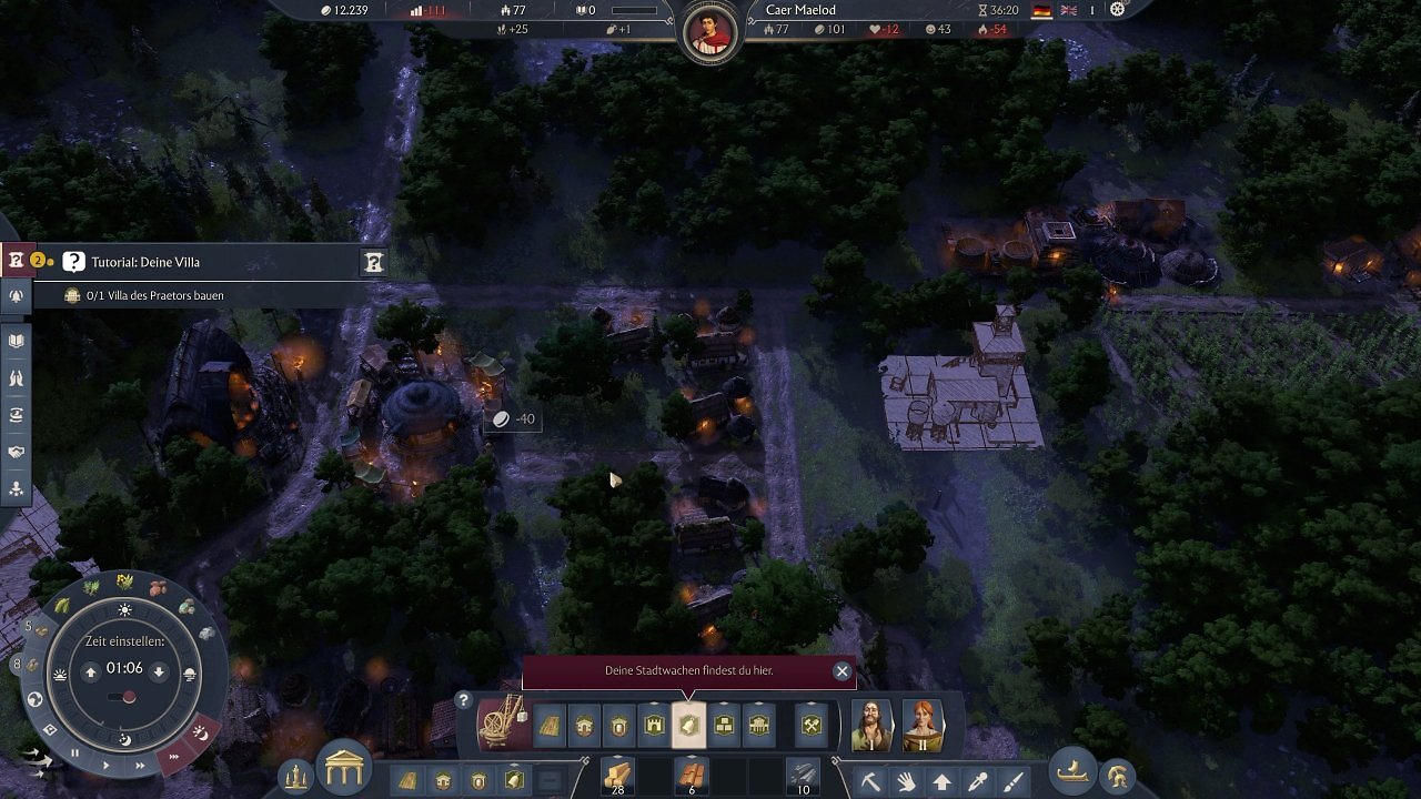[21/08/2025] Screenshot unserer Anspiel-Session auf der Gamescom 2025. Anno 117: Pax Romana bringt neue Technik, bessere Optik in Form eines feineren Beleuchtungssystems und ein Göttersystem für frische Strategie.
