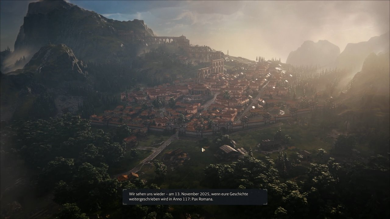 [21/08/2025] Cutscene am Ende der Gamescom-Demo. Anno 117 erscheint am 13. November 2025.