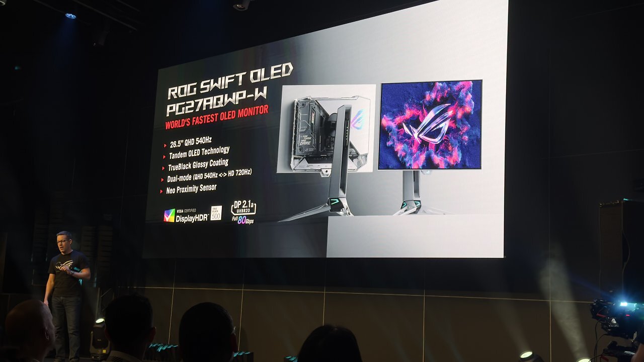 [19/08/2025] Der ROG Swift OLED PG27AQWP-W wird auf der Gamescom 2025 mit 540 Hz, Dual Mode und Tandem-OLED-Technik vorgestellt.