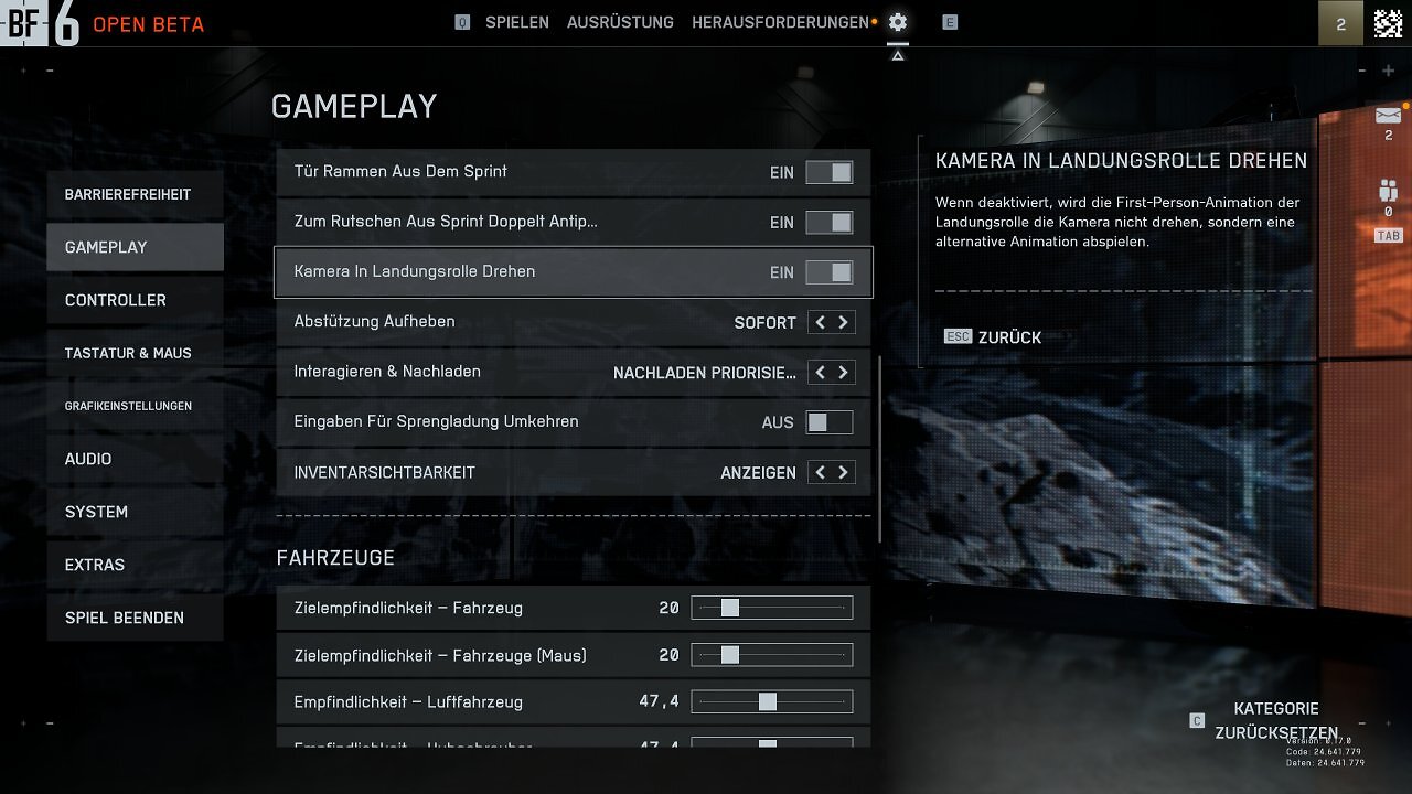 [07/08/2025] Battlefield 6 Open Beta - Menü - Gameplay III