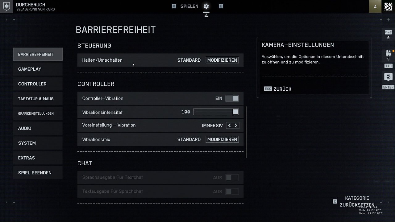 Battlefield 6 Event Menu - 03 - Barrierefreiheit III