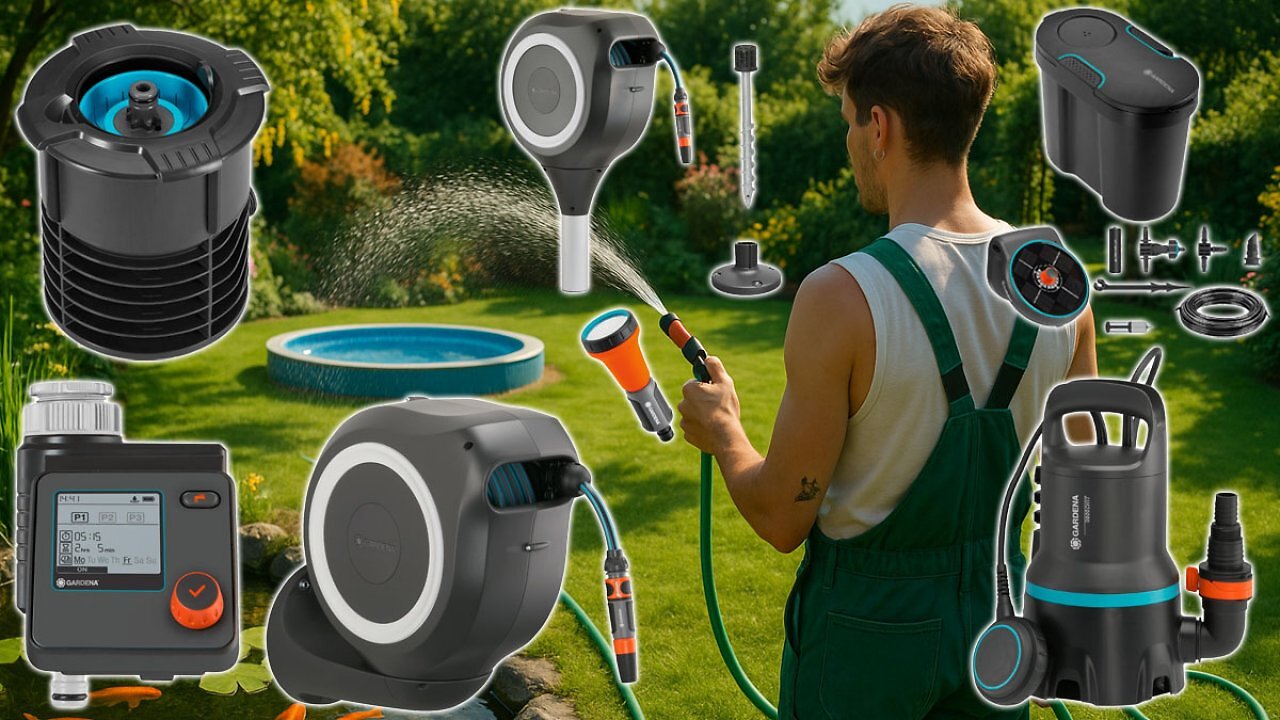 [28/08/2025] Ab 19,99 €, bis 67 % vergriffen: Amazon verpulvert Gardena Schlauchbox, Solar Bewässerung, Steuerung, Tauchpumpe